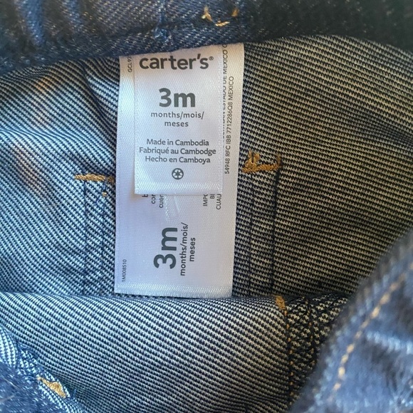 NWOT Carters Denim Leggings 3MO - Picture 3 of 3